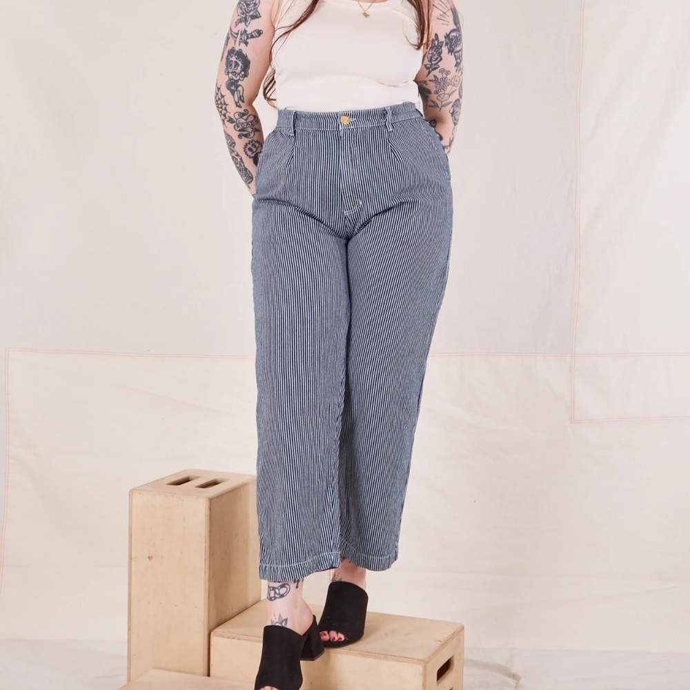 NWOT Railroad Strip Trousers 1XL Big Bud Press